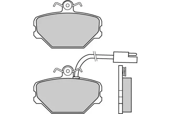 Brake Pad Set, disc brake (12-0475)