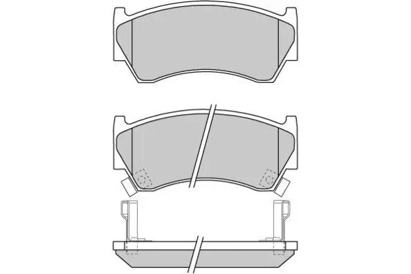 Brake Pad Set, disc brake (12-0691)