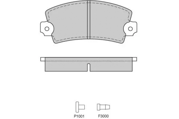Brake Pad Set, disc brake (12-0220)