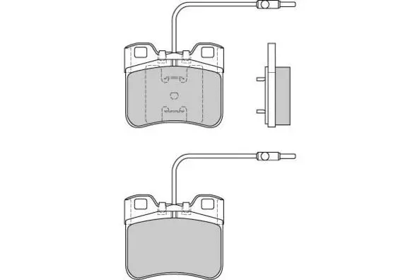 Brake Pad Set, disc brake (12-0496)