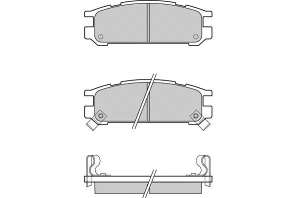 Brake Pad Set, disc brake (12-0536)