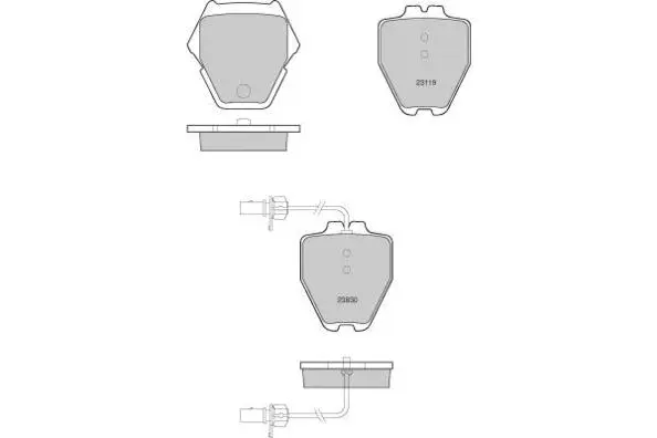 Brake Pad Set, disc brake (12-1151)