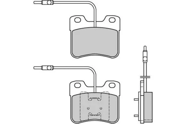 Brake Pad Set, disc brake (12-0344)