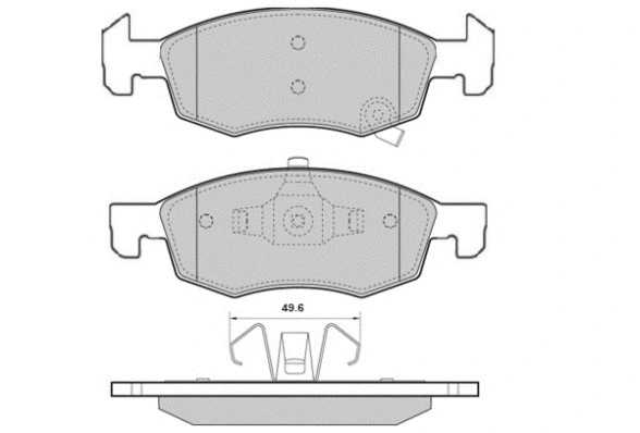 Brake Pad Set, disc brake (12-1635)
