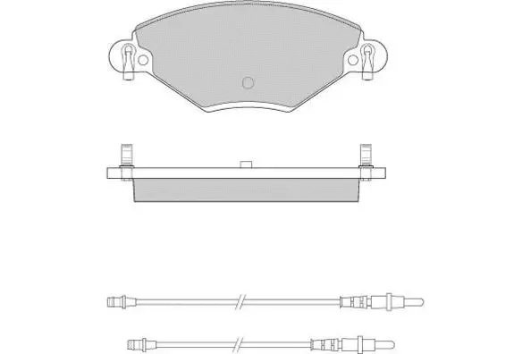 Brake Pad Set, disc brake (12-0939)