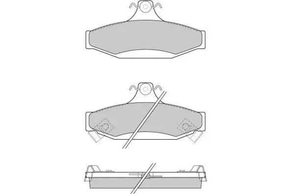 Brake Pad Set, disc brake (12-0956)