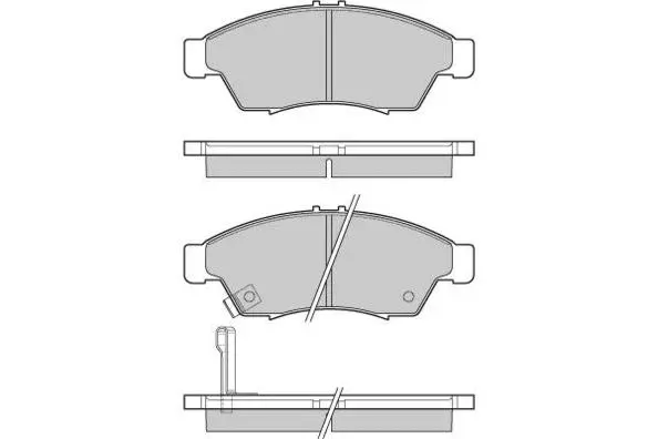 Brake Pad Set, disc brake (12-1017)