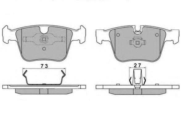 Brake Pad Set, disc brake (12-1624)