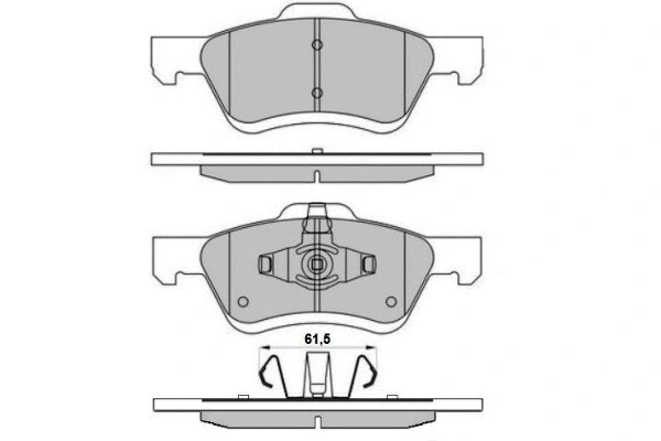 Brake Pad Set, disc brake (12-1683)