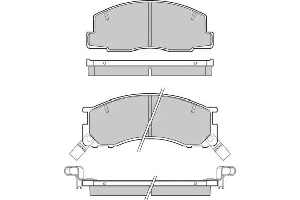 Brake Pad Set, disc brake (12-0539)