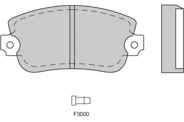 Brake Pad Set, disc brake (12-0073)