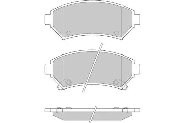 Brake Pad Set, disc brake (12-0876)