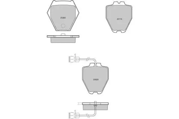 Brake Pad Set, disc brake (12-1122)