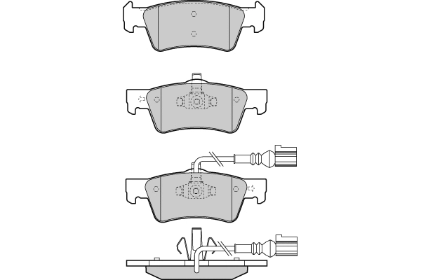 Brake Pad Set, disc brake (12-1372)