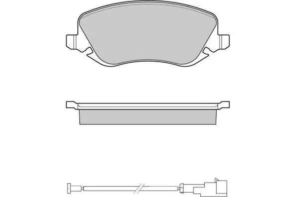 Brake Pad Set, disc brake (12-1023)