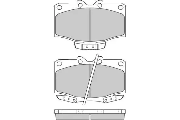 Brake Pad Set, disc brake (12-0725)
