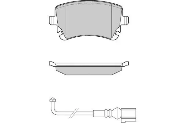 Brake Pad Set, disc brake (12-1140)