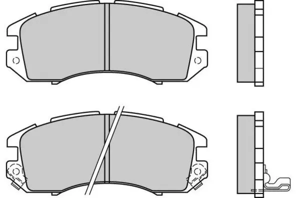 Brake Pad Set, disc brake (12-0535)