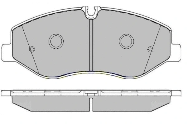 Brake Pad Set, disc brake (12-1654)