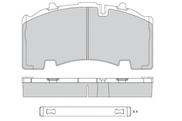 Brake Pad Set, disc brake (12-5338)