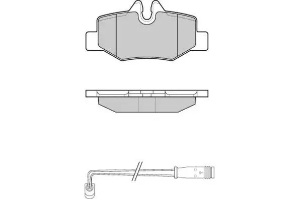 Brake Pad Set, disc brake (12-1101)
