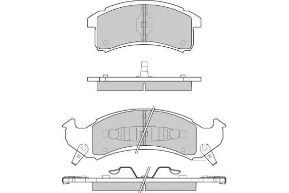 Brake Pad Set, disc brake (12-0799)