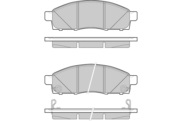 Brake Pad Set, disc brake (12-1501)