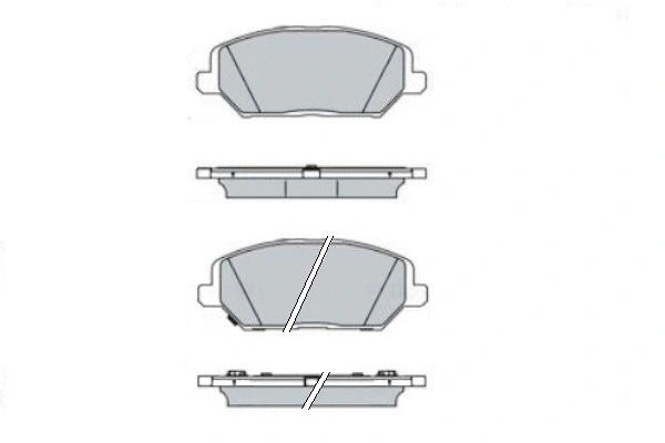 Brake Pad Set, disc brake (12-1768)