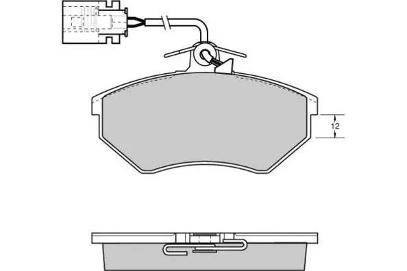 Brake Pad Set, disc brake (12-0638)