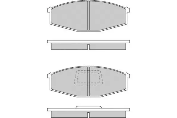 Brake Pad Set, disc brake (12-0235)