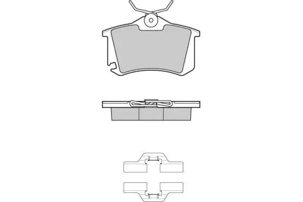 Brake Pad Set, disc brake (12-1175)