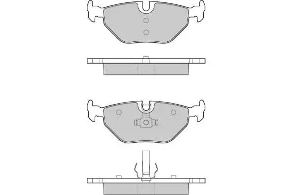 Brake Pad Set, disc brake (12-1051)