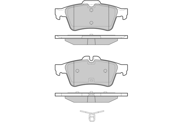 Brake Pad Set, disc brake (12-1465)