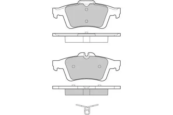 Brake Pad Set, disc brake (12-1217)