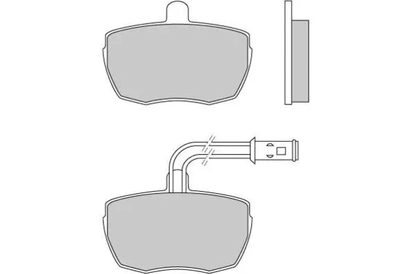Brake Pad Set, disc brake (12-0610)