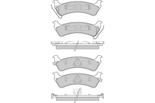 Brake Pad Set, disc brake (12-0777)