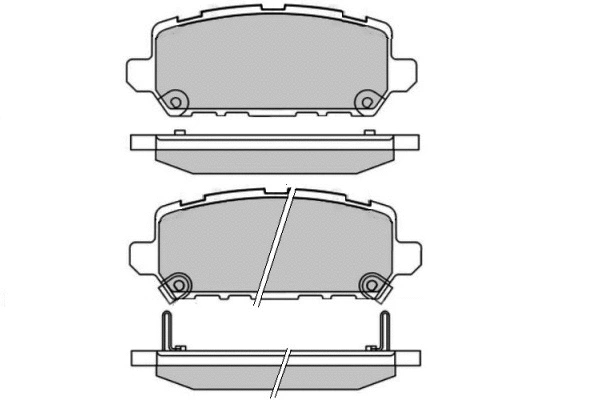 Brake Pad Set, disc brake (12-1696)