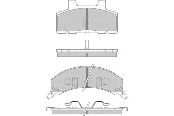 Brake Pad Set, disc brake (12-0785)