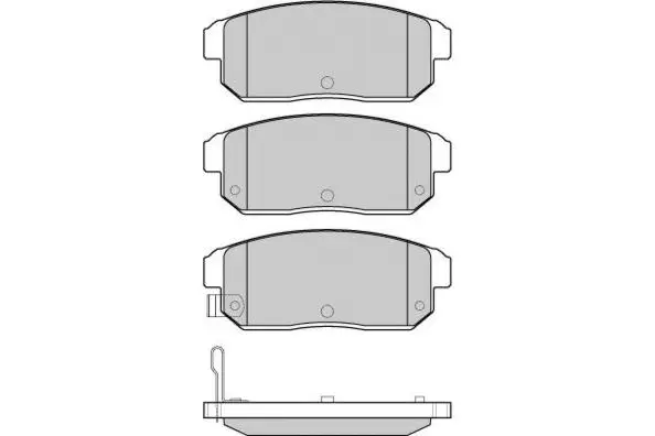 Brake Pad Set, disc brake (12-1184)