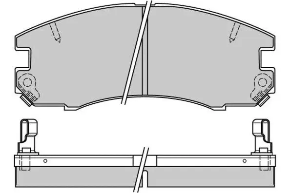 Brake Pad Set, disc brake (12-0654)