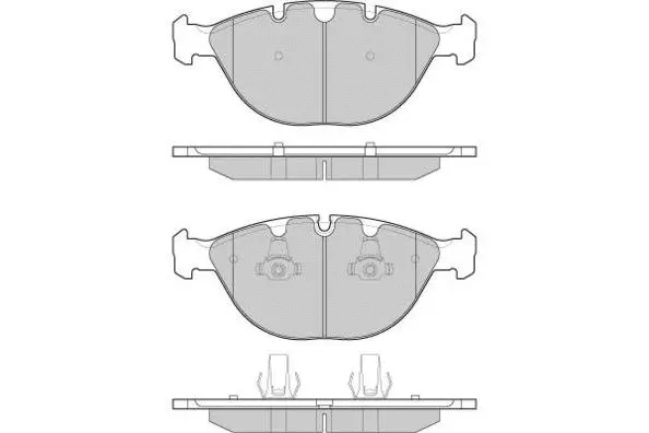 Brake Pad Set, disc brake (12-1096)