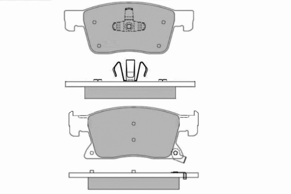 Brake Pad Set, disc brake (12-1684)