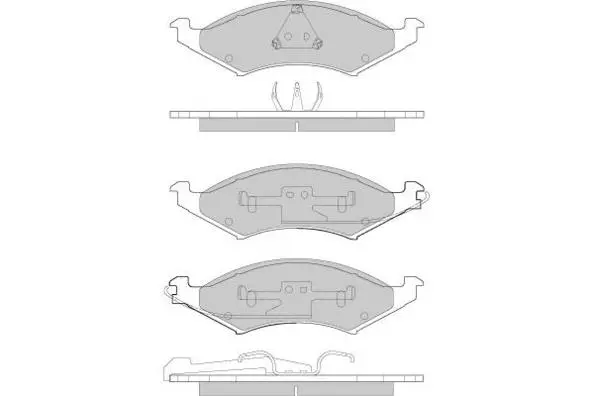 Brake Pad Set, disc brake (12-0788)