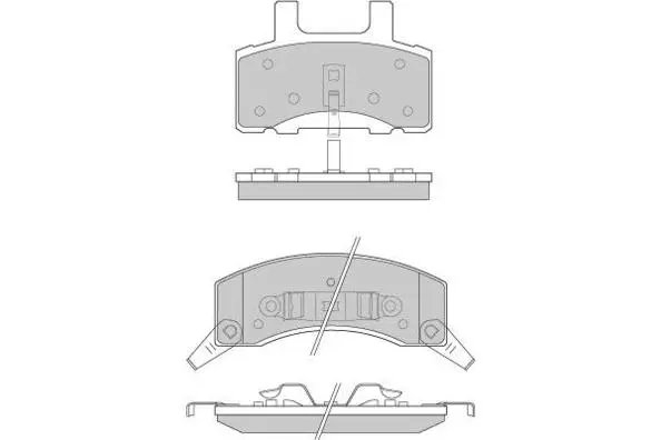 Brake Pad Set, disc brake (12-0885)