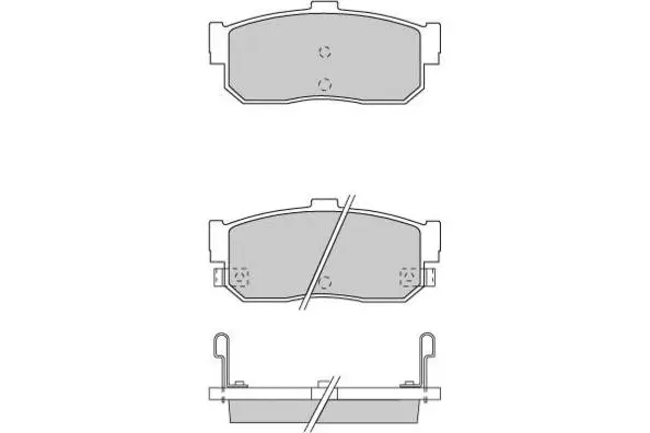 Brake Pad Set, disc brake (12-0699)