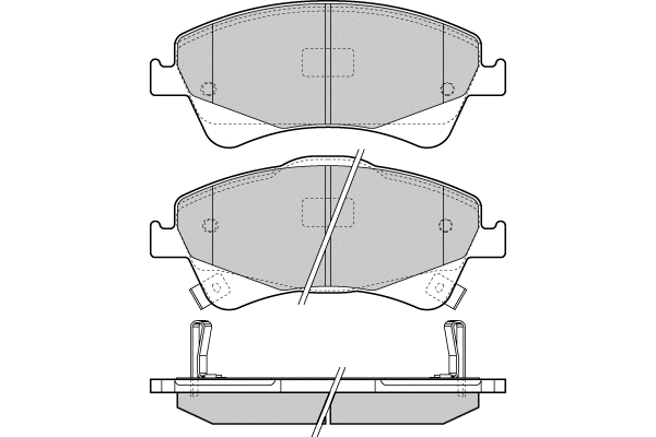 Brake Pad Set, disc brake (12-1422)