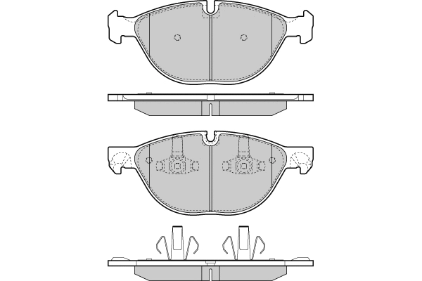 Brake Pad Set, disc brake (12-1409)