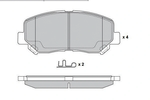 Brake Pad Set, disc brake (12-1791)