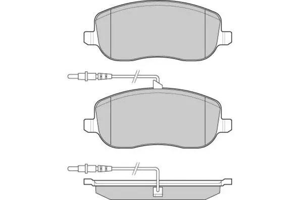 Brake Pad Set, disc brake (12-1028)