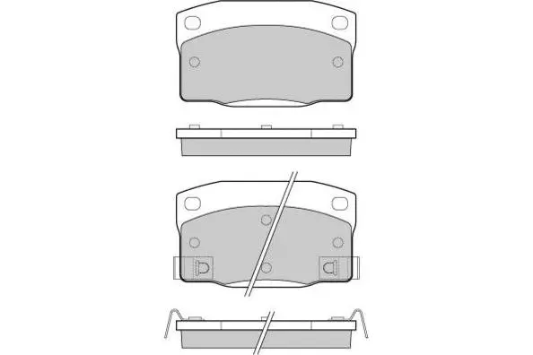 Brake Pad Set, disc brake (12-0450)